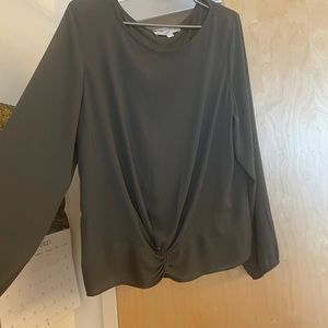 Long sleeve blouse (olive green)